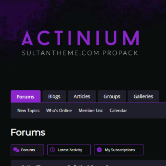 Actinium Purple vbulletin6