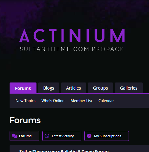 Actinium Purple vbulletin6